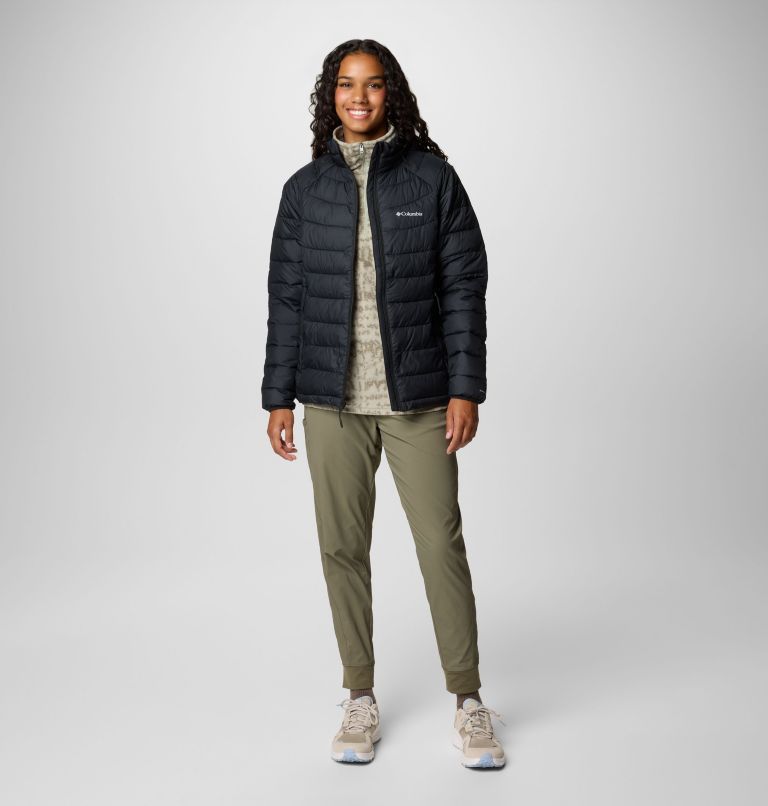 Black Women Columbia Powder Lite™ II Hooded Insulated Puffer Jacket | 42656021