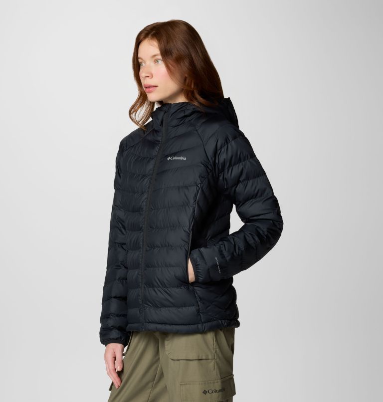 Black Women Columbia Powder Lite™ II Hooded Insulated Puffer Jacket | 70441165