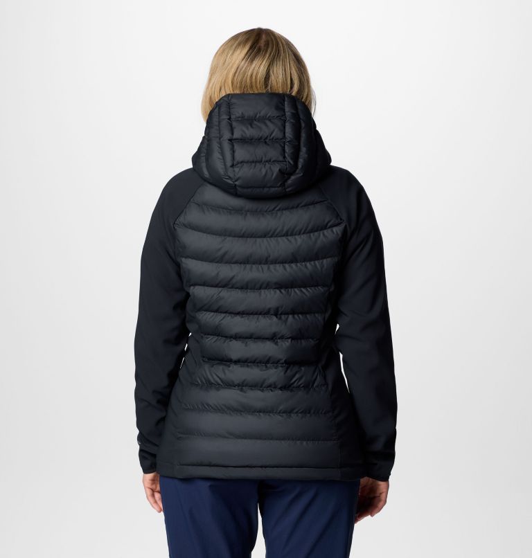 Black Women Columbia Powder Lite™ II Insulated Hybrid Hooded Puffer Jacket | 80615223