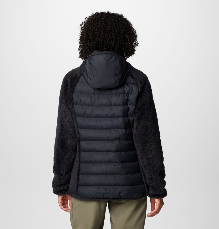 Black Women Columbia Powder Lite™ II Sherpa Hybrid Fleece Puffer Jacket | 45351752