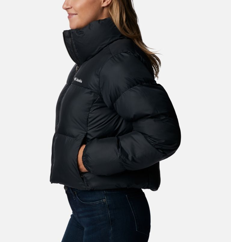 Black Women Columbia Puffect™ Cropped Puffer Jacket | 12789266