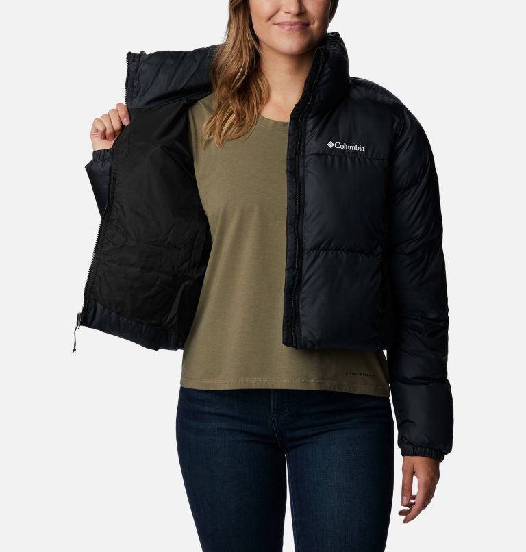 Black Women Columbia Puffect™ Cropped Puffer Jacket | 12789266