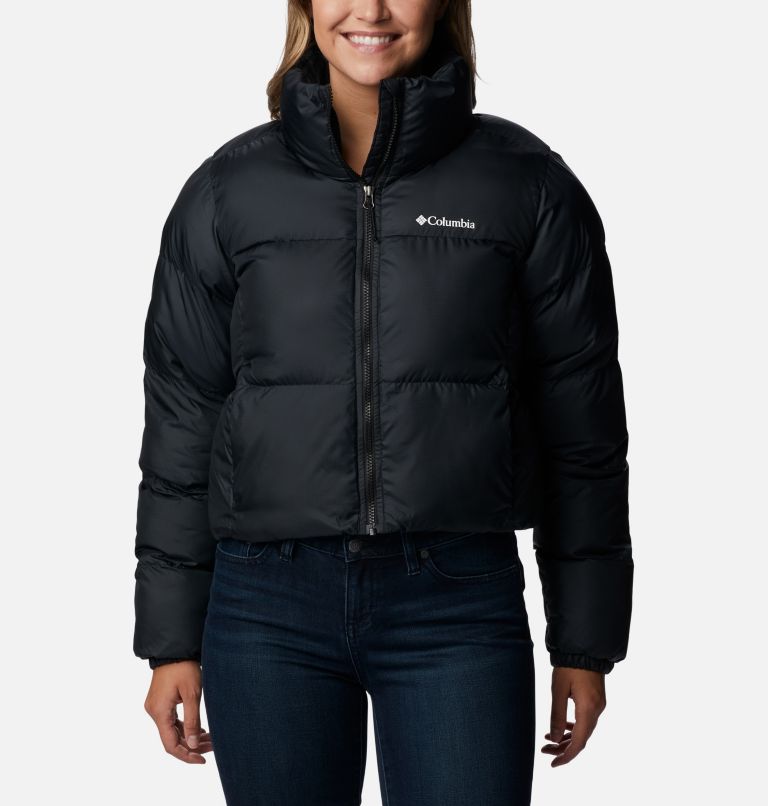 Black Women Columbia Puffect™ Cropped Puffer Jacket | 12789266