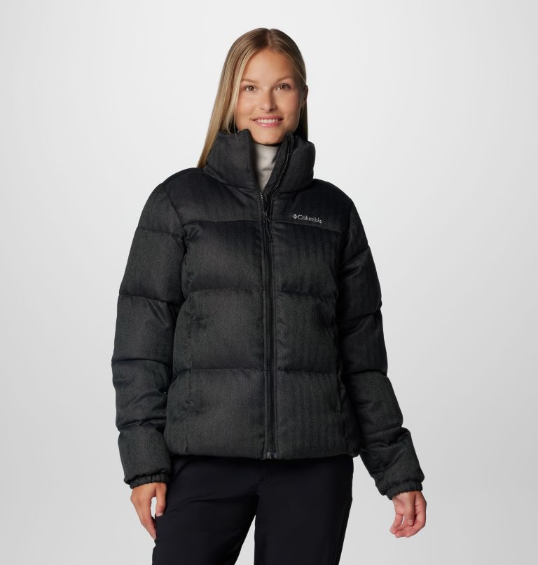 Black Women Columbia Puffect™ Herringbone Puffer Jacket | 5932202