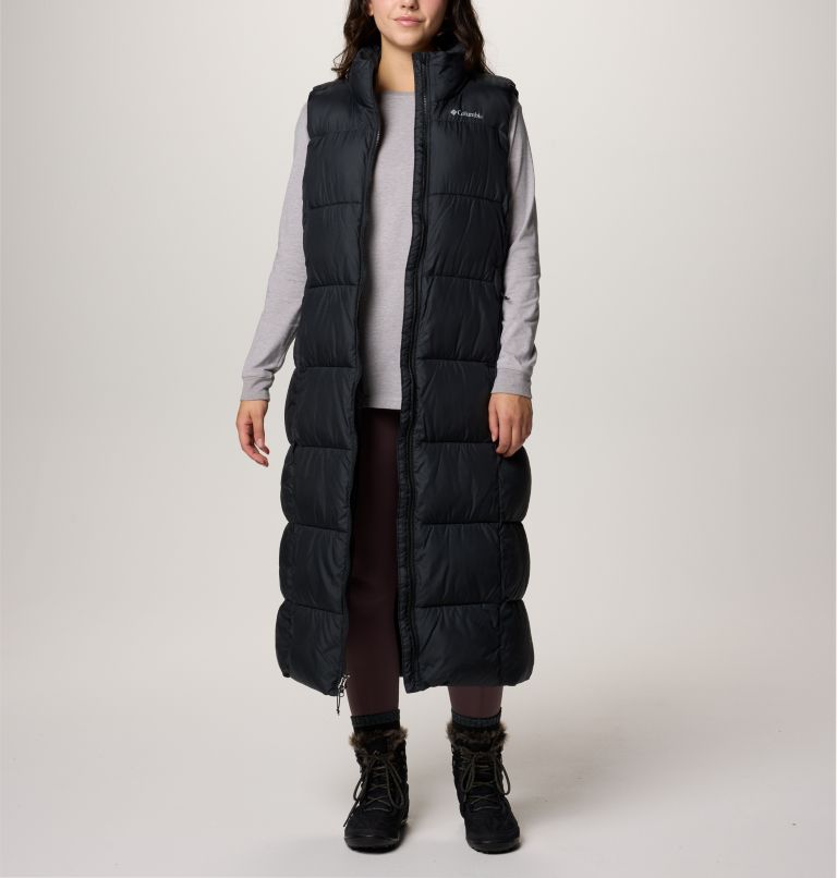 Black Women Columbia Puffect™ Long Puffer Jacket | 12502303