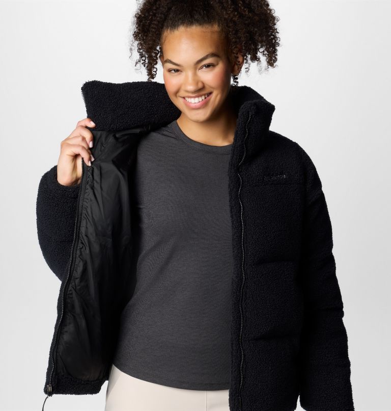 Black Women Columbia Puffect™ Sherpa Puffer Jacket | 28597660