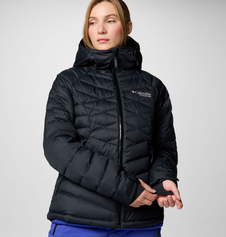 Black Women Columbia Roaring Fork™ II Waterproof Down Ski Jackets | 18892984