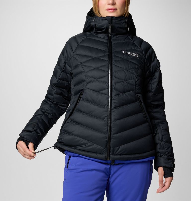 Black Women Columbia Roaring Fork™ II Waterproof Down Ski Jackets | 18892984