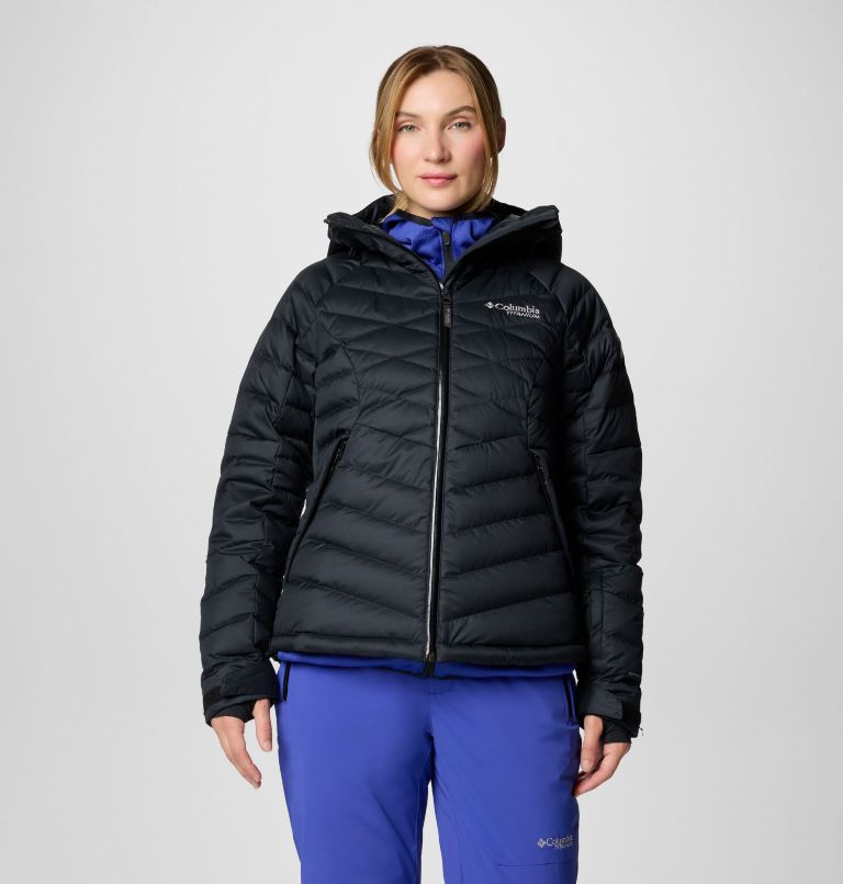 Black Women Columbia Roaring Fork™ II Waterproof Down Ski Jackets | 18892984