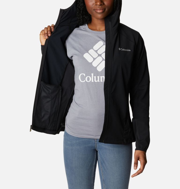 Black Women Columbia Sweet As™ Softshell Hoodie Jackets | 10678512