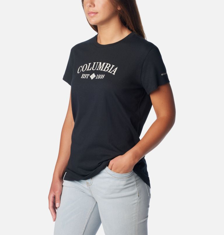 Black Women Columbia Trek™ Casual Graphic T Shirts | 73173212