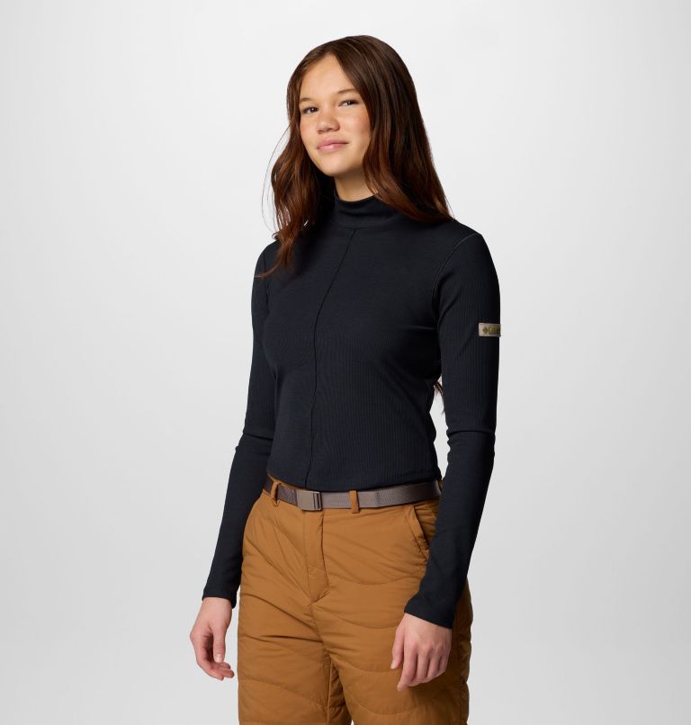 Black Women Columbia Wallowa™ Cropped Long Sleeve T Shirts | 8523051