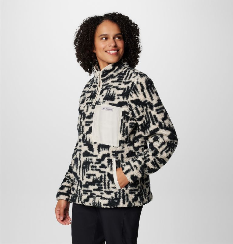 Black Women Columbia West Bend™ II Sherpa Half Zip Fleece Jackets | 51686221