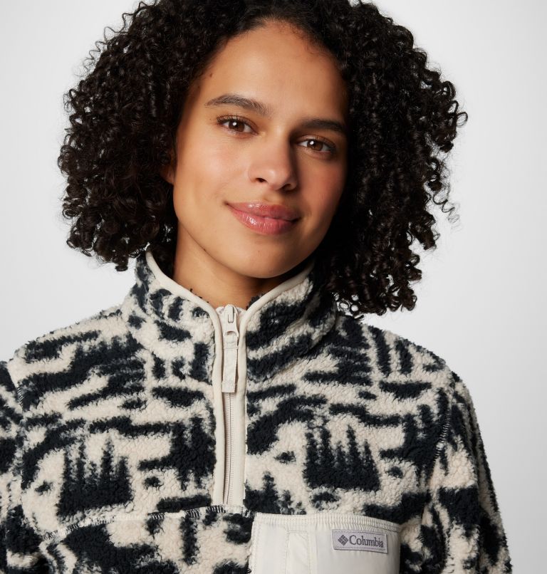 Black Women Columbia West Bend™ II Sherpa Half Zip Fleece Jackets | 51686221