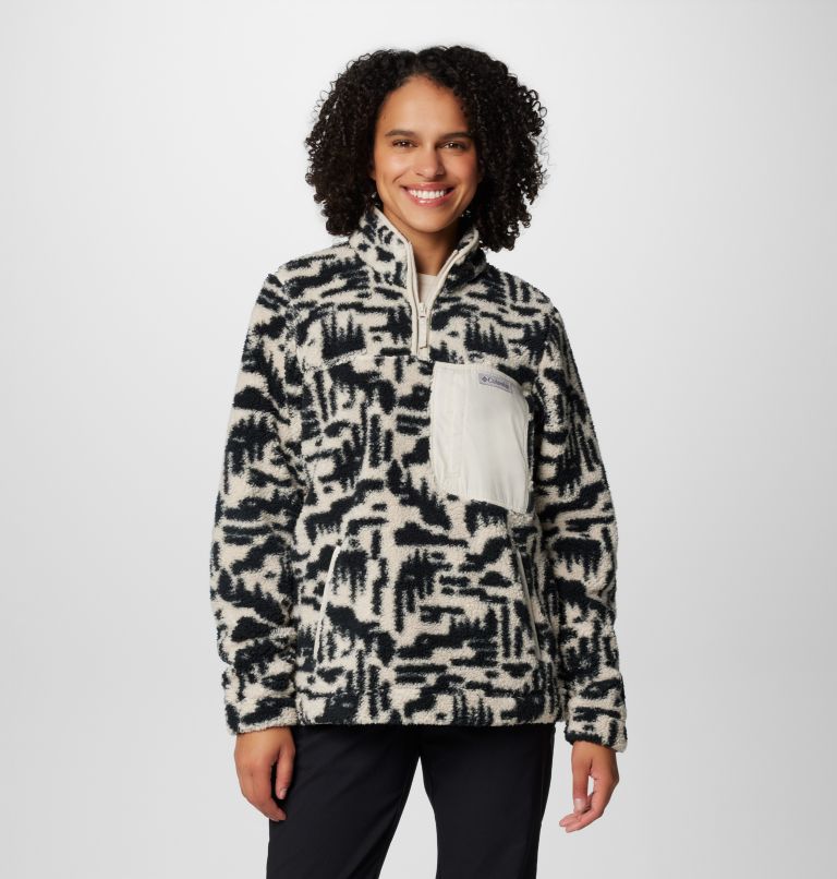 Black Women Columbia West Bend™ II Sherpa Half Zip Fleece Jackets | 51686221