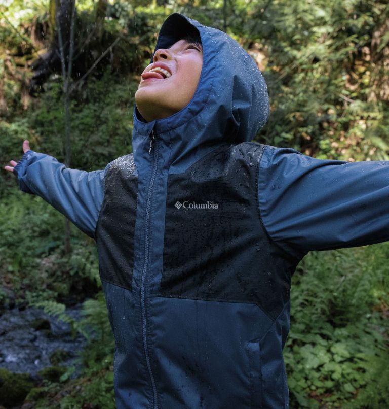 Blue Boys's Columbia Rainy Trails™ II Fleece Lined Waterproof Jackets | 49541421