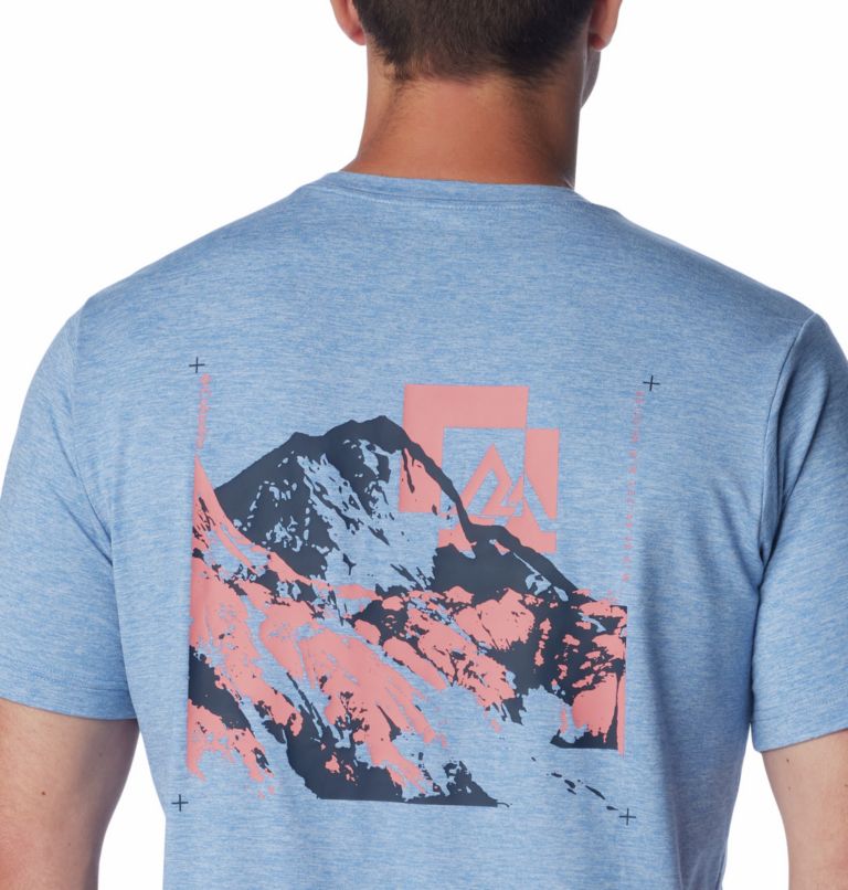 Blue Men Columbia Kwick Hike™ Technical Graphic T Shirts | 7292069