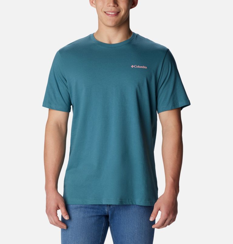 Blue Men Columbia North Cascades™ T Shirts | 57862899