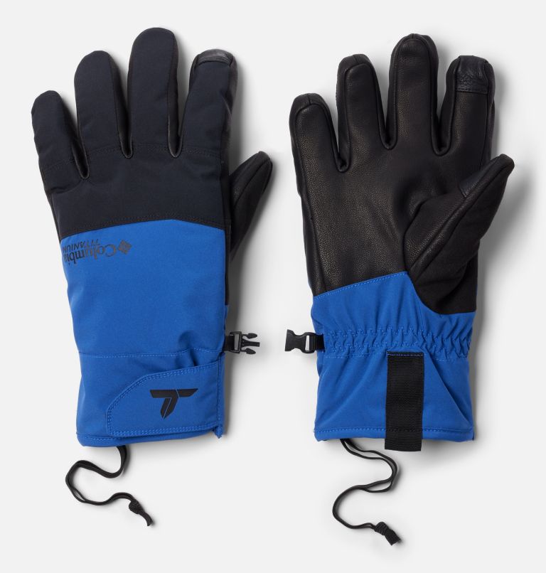 Blue Men Columbia PowBound™ Waterproof Ski Gloves | 67300557