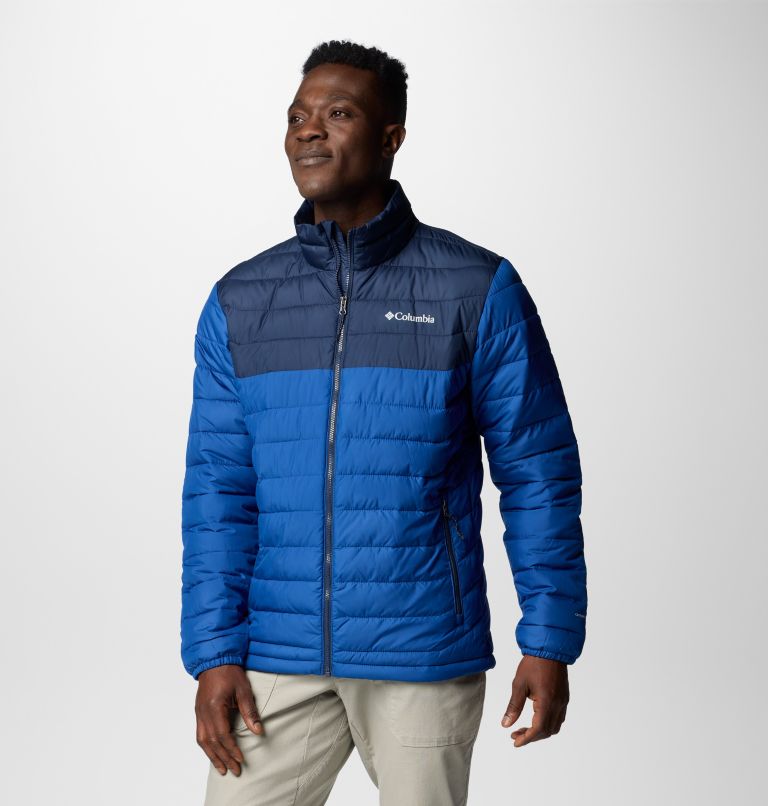 Blue Men Columbia Powder Lite™ II Insulated Puffer Jacket | 79671992