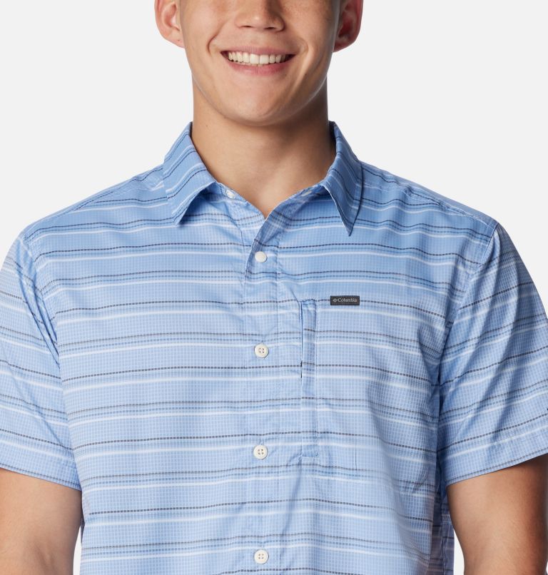 Blue Men Columbia Silver Ridge™ Utility Short Sleeve Shirts | 50433984