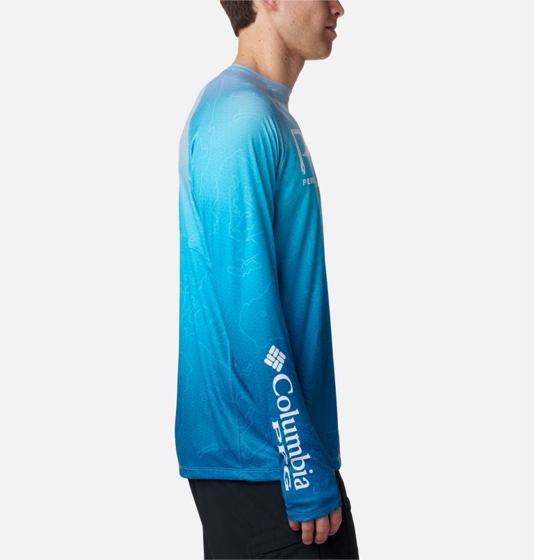 Blue Men Columbia Super Terminal Tackle™ Vent Long Sleeve T Shirts | 77939193