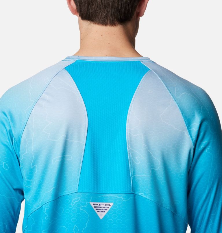 Blue Men Columbia Super Terminal Tackle™ Vent Long Sleeve T Shirts | 77939193