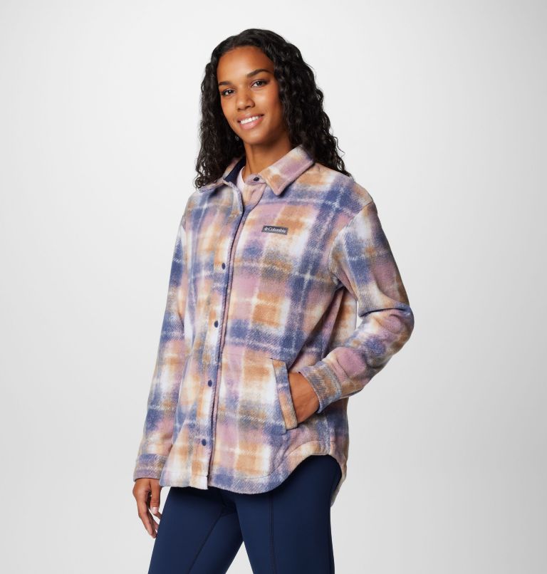 Blue Women Columbia Benton Springs™ Fleece Jacket Shirts | 51137263