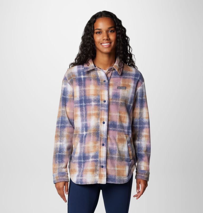 Blue Women Columbia Benton Springs™ Fleece Jacket Shirts | 51137263