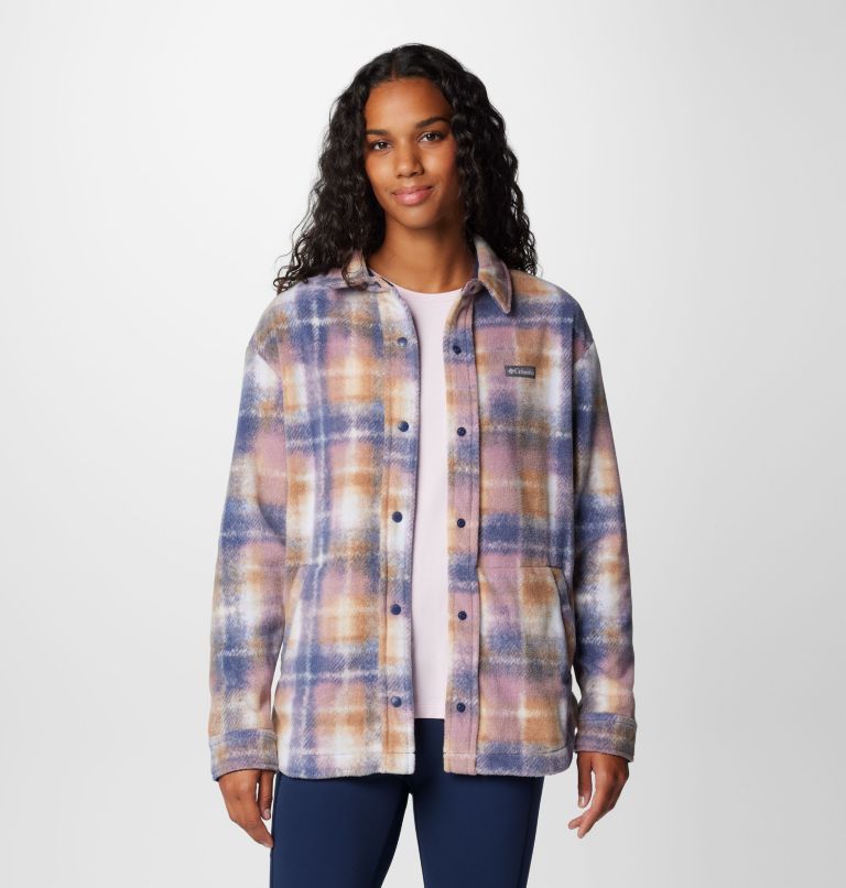 Blue Women Columbia Benton Springs™ Fleece Jacket Shirts | 51137263