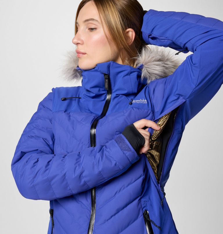 Blue Women Columbia Bird Mountain™ II Insulated Down Ski Jackets | 98590492