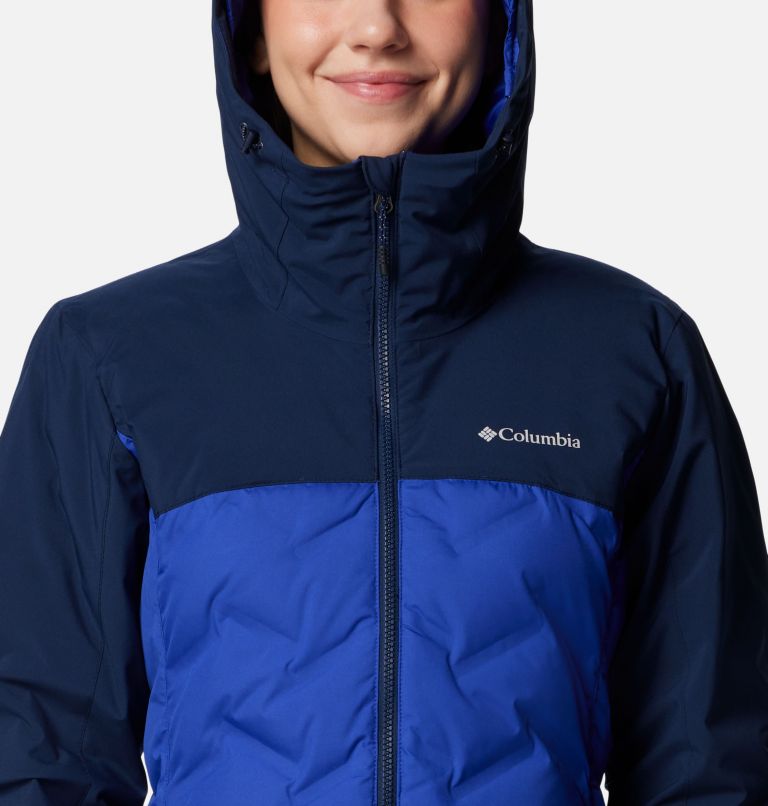 Blue Women Columbia Grand Trek™ III Waterproof Hooded Down Jackets | 85183590