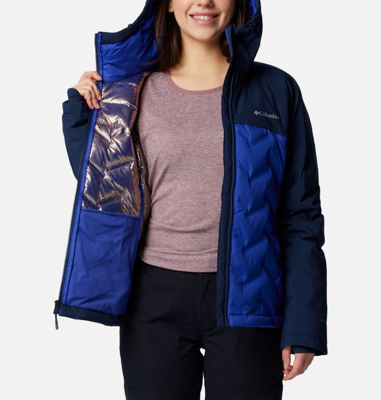 Blue Women Columbia Grand Trek™ III Waterproof Hooded Down Jackets | 85183590