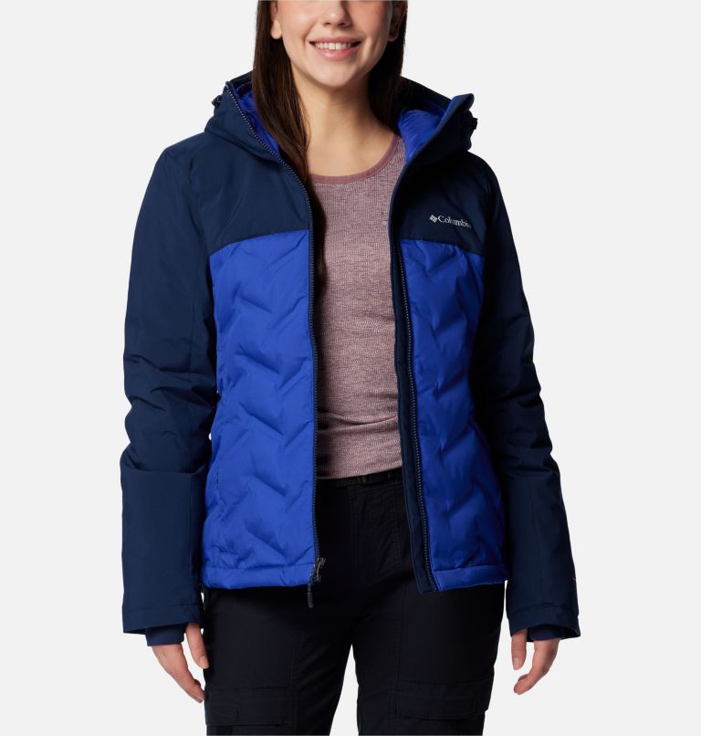 Blue Women Columbia Grand Trek™ III Waterproof Hooded Down Jackets | 85183590