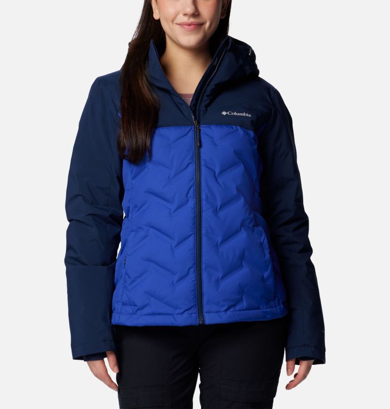 Blue Women Columbia Grand Trek™ III Waterproof Hooded Down Jackets | 85183590