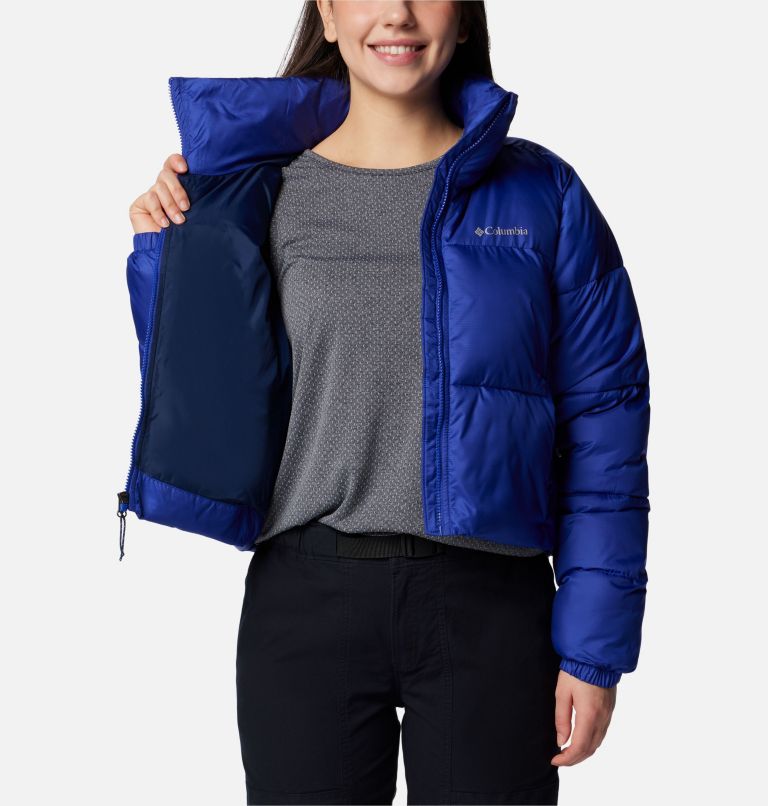 Blue Women Columbia Puffect™ II Cropped Puffer Jacket | 6474029