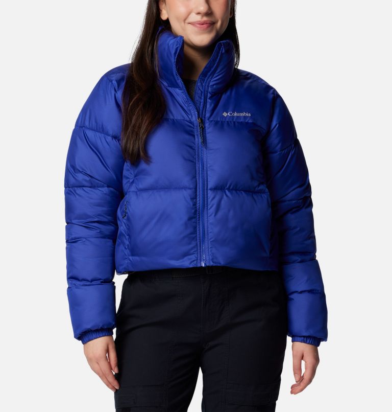 Blue Women Columbia Puffect™ II Cropped Puffer Jacket | 6474029