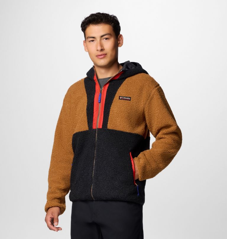 Brown Men Columbia Backbowl™ II Remastered Hooded Sherpa Fleece Jackets | 60644448