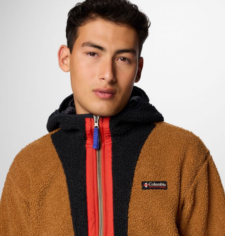 Brown Men Columbia Backbowl™ II Remastered Hooded Sherpa Fleece Jackets | 60644448