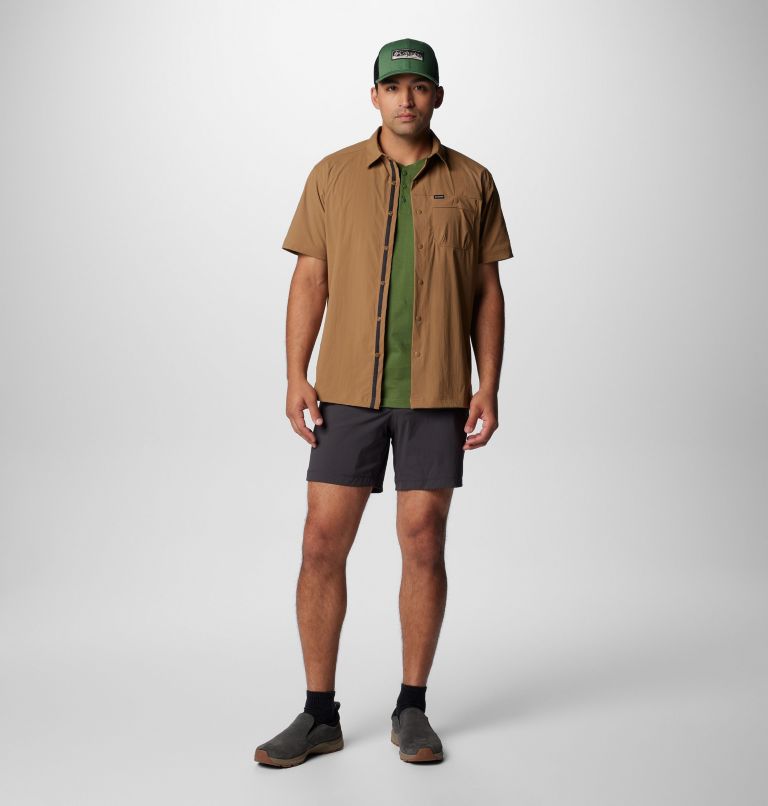 Brown Men Columbia Landroamer™ Ripstop Short Sleeve Shirts | 11177155