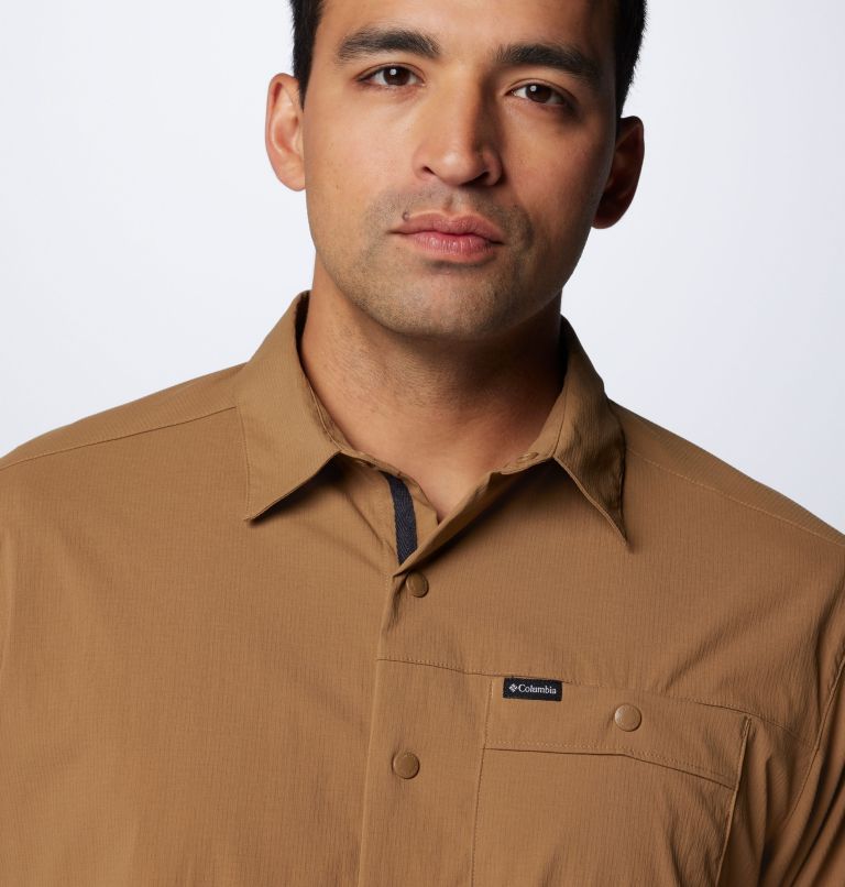 Brown Men Columbia Landroamer™ Ripstop Short Sleeve Shirts | 11177155