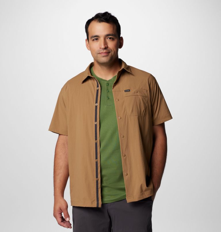 Brown Men Columbia Landroamer™ Ripstop Short Sleeve Shirts | 11177155