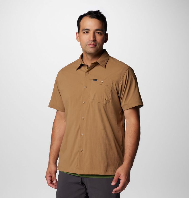 Brown Men Columbia Landroamer™ Ripstop Short Sleeve Shirts | 11177155