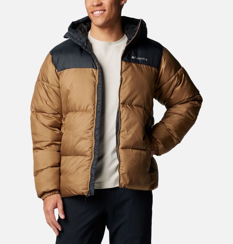 Brown Men Columbia Puffect™ II Hooded Puffer Jacket | 15333078