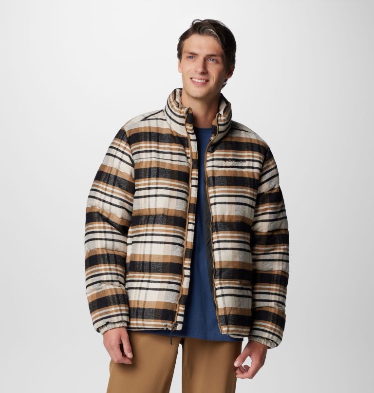 Brown Men Columbia Puffect™ Printed Puffer Jacket | 27597407