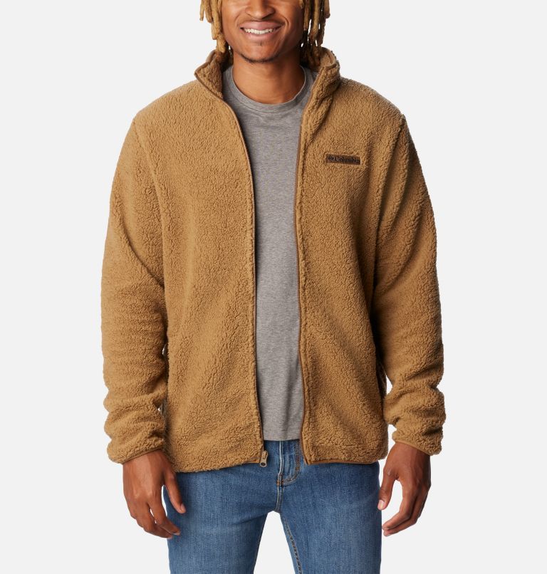 Brown Men Columbia Rugged Ridge™ III Full Zip Sherpa Fleece Jackets | 77914346