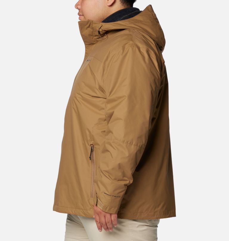 Brown Men Columbia Tunnel Falls™ II 3-in-1 Waterproof Extended Size Jackets | 62578848