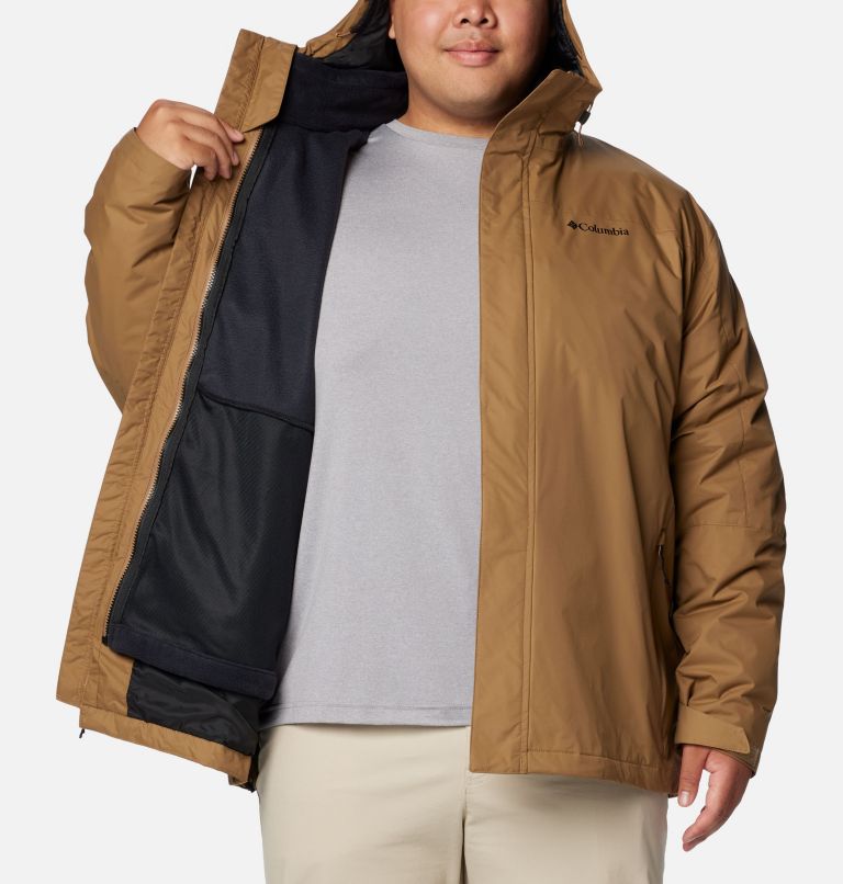 Brown Men Columbia Tunnel Falls™ II 3-in-1 Waterproof Extended Size Jackets | 62578848