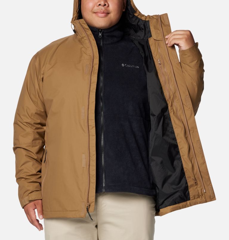 Brown Men Columbia Tunnel Falls™ II 3-in-1 Waterproof Extended Size Jackets | 62578848