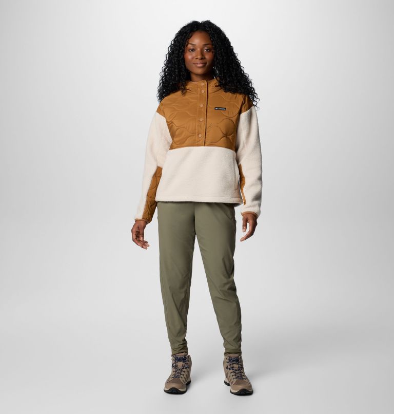 Brown Women Columbia Cloud Point™ Hooded Hybrid Fleece | 19491315